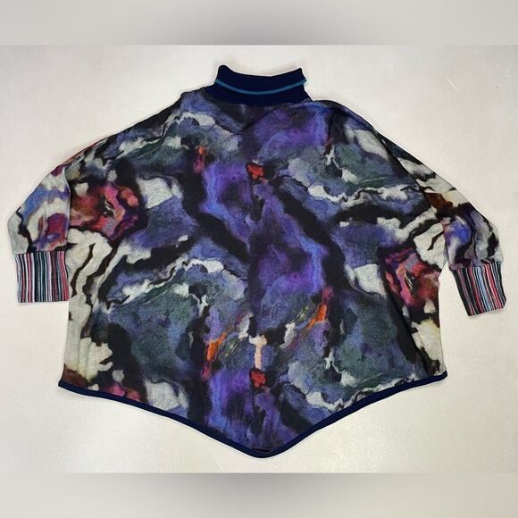 Anthropologie Kavita Poncho Sweater Women Size XS Small Multicolor NWT - Picture 3 of 8